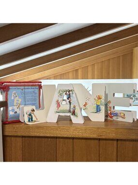 Dick and Jane Learn the Alphabet Picture Book ABC Set Read Letter Shapes